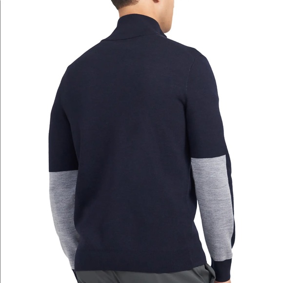 NWT Theory Arnaud Erhart Merino Wool Half Zip Pullover - Small - Picture 8 of 11